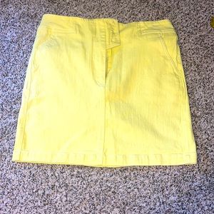 Astr A-line cutest yellow mini skirt size L